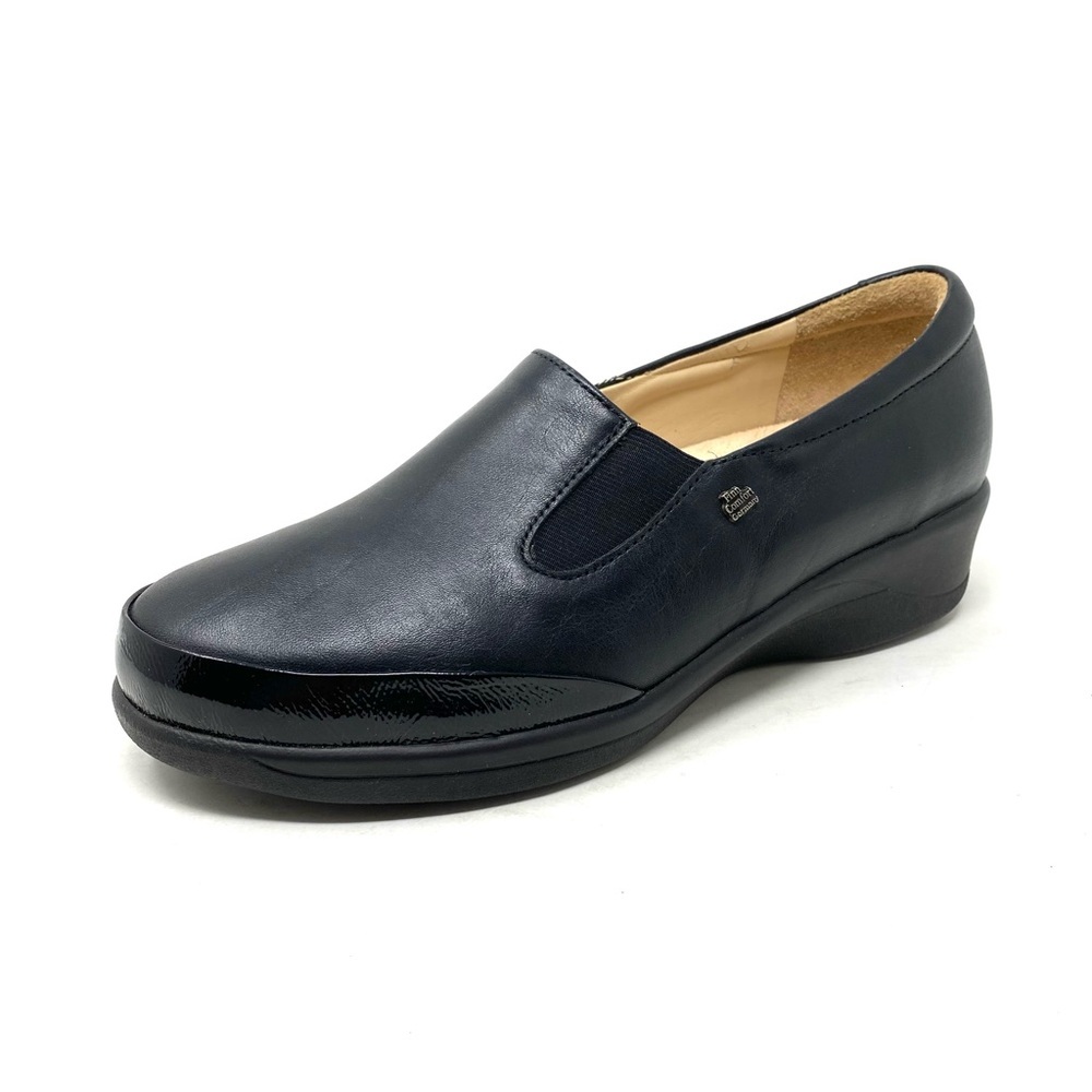 Finn Comfort 3568-90014 Black Patent Slip On Dress Shoes Orthopedic Comfort